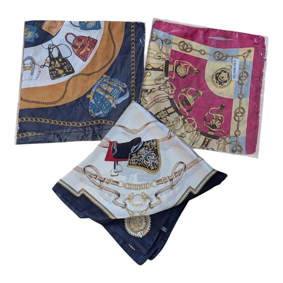 Other - Elegant Multicolor Chain Print Scarves